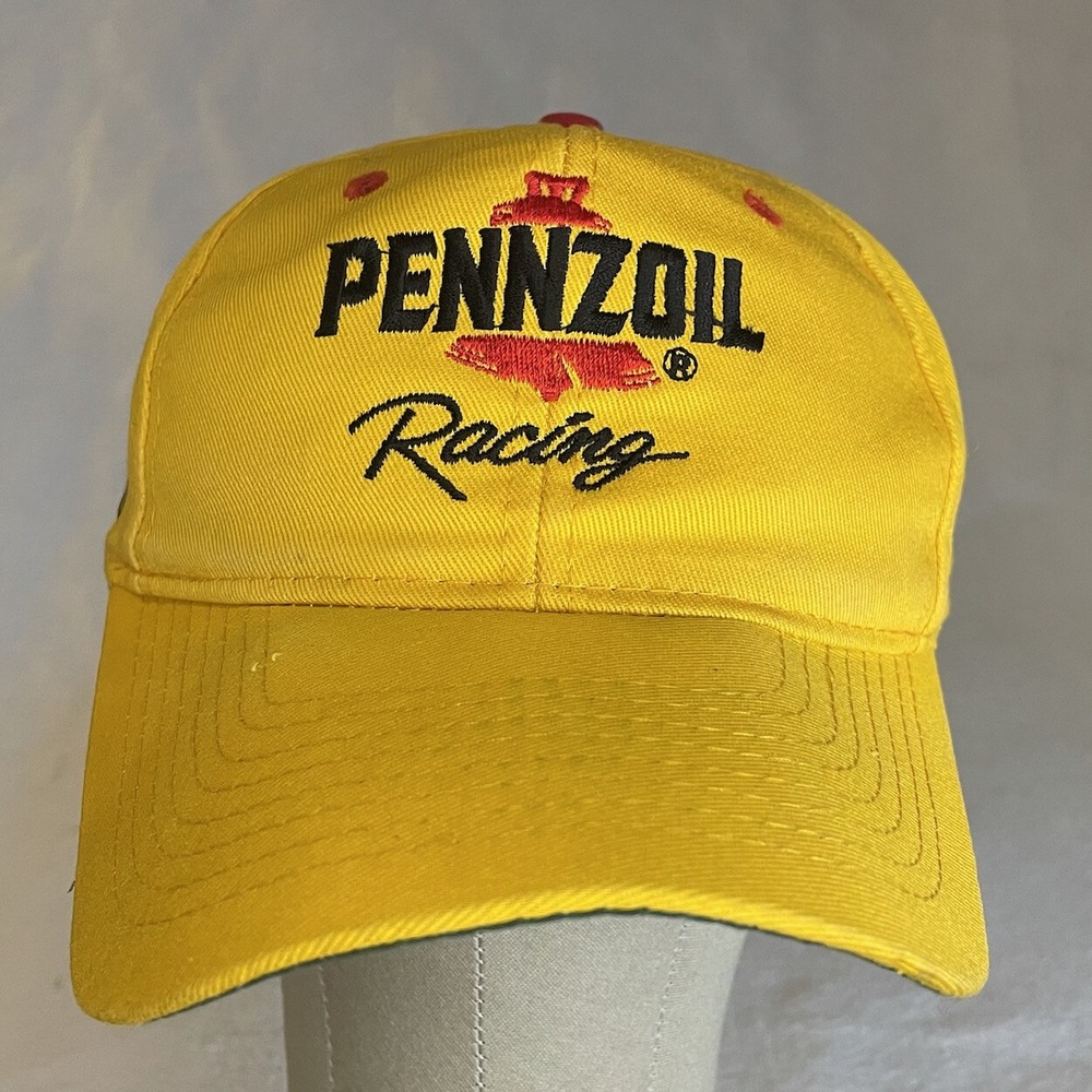Vintage Michael Waltrip #30 Pennzoil Racing Professional Snapback NASCAR Yellow